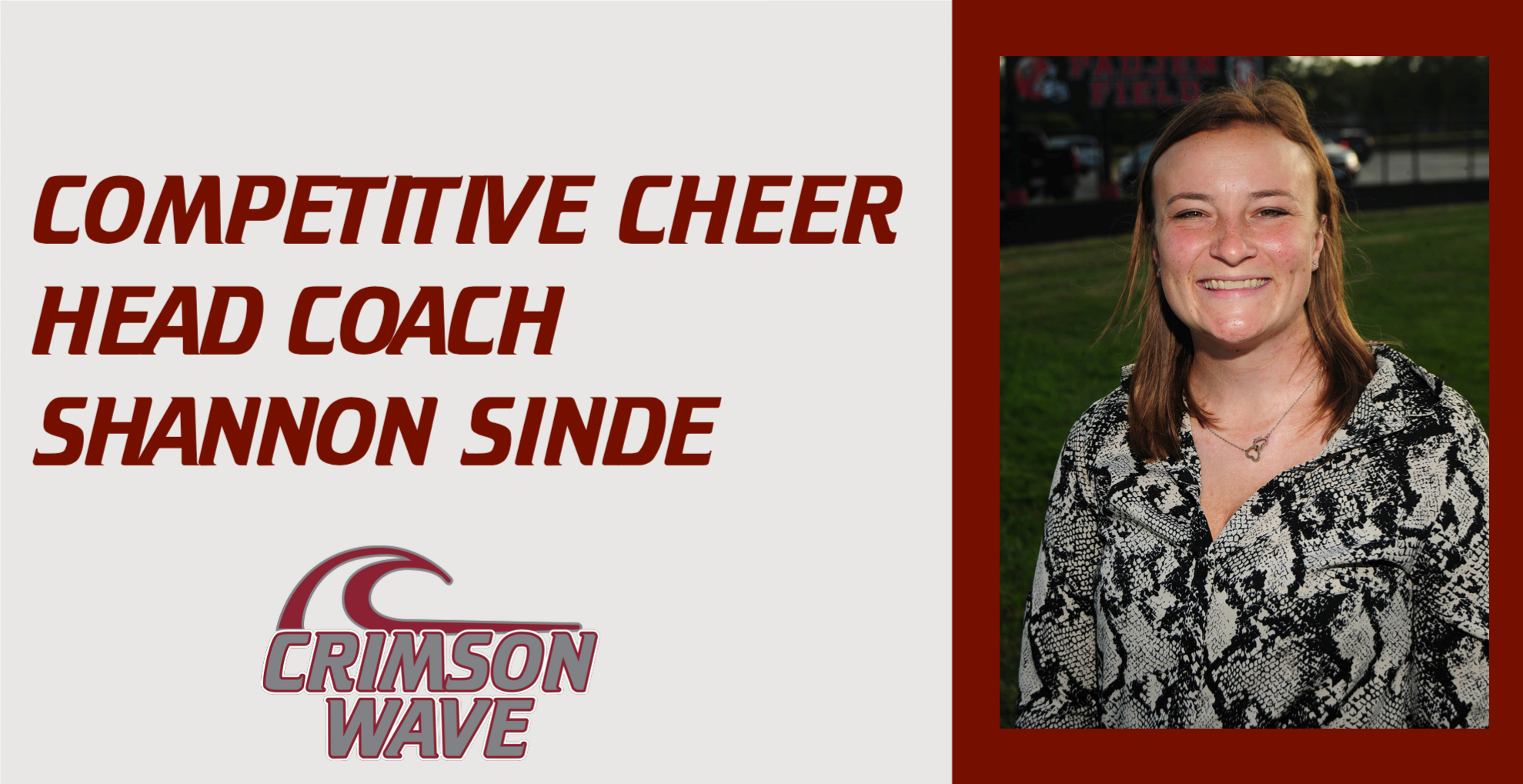 Sinde Named Competitive Cheer Coach