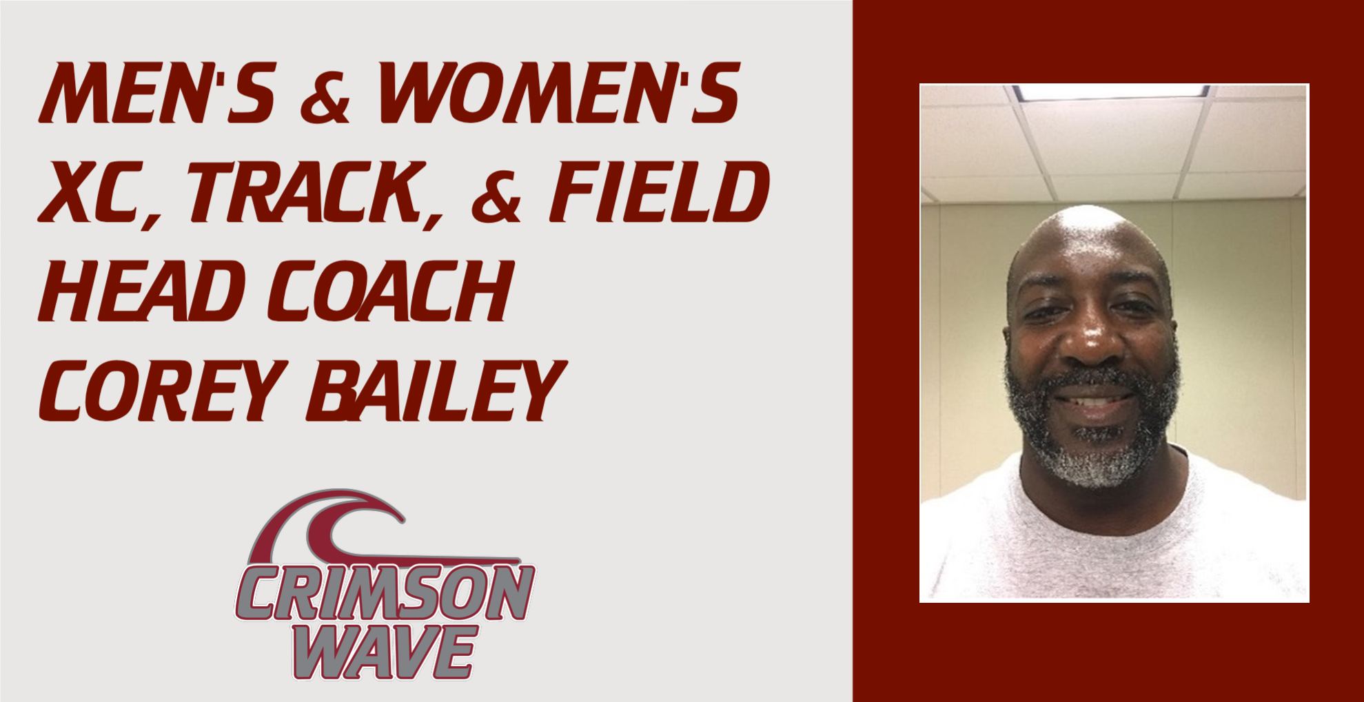 Bailey takes the helm for Men’s and Women’s Cross County, Track, and Field