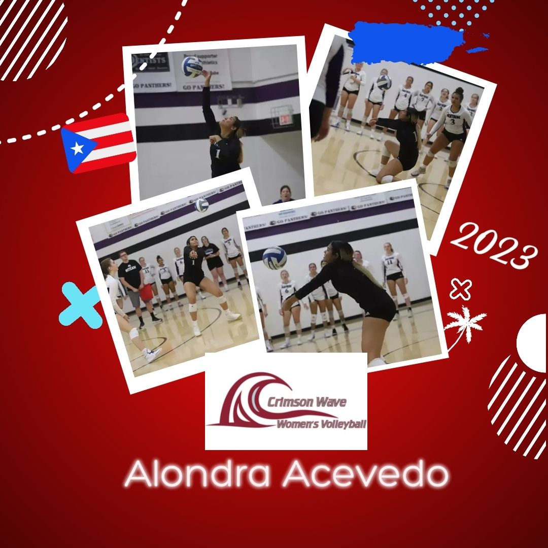 Women’s Volleyball signs, Acevedo, from Ellsworth College
